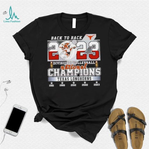 Texas Longhorns back to back 2023 Division I volleyball National Champions shirt