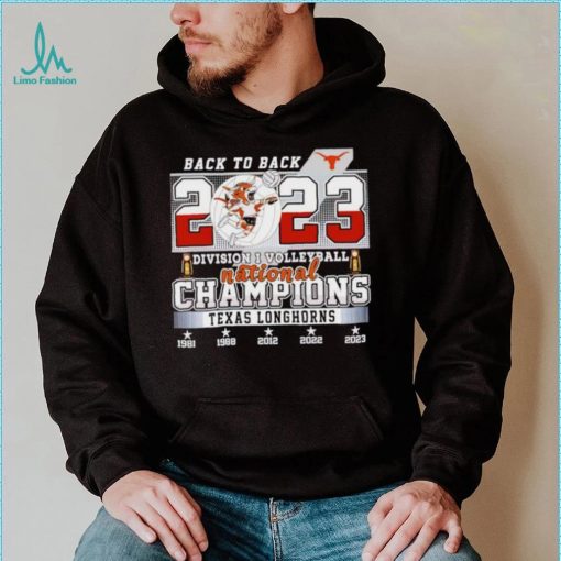 Texas Longhorns back to back 2023 Division I volleyball National Champions shirt
