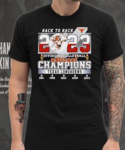 Texas Longhorns back to back 2023 Division I volleyball National Champions shirt, hoodie, sweater, long sleeve and tank top Texas Longhorns back to back 2023 Division I volleyball National Champions shirt