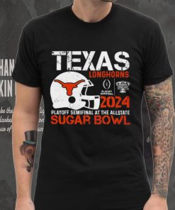 Texas Longhorns football 2024 playoff semifinal at the Allstate Sugar Bowl helmet logo shirt