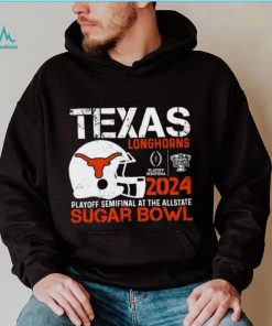 Texas Longhorns football 2024 playoff semifinal at the Allstate Sugar Bowl helmet logo shirt