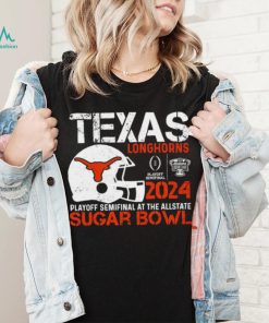 Texas Longhorns football 2024 playoff semifinal at the Allstate Sugar Bowl helmet logo shirt