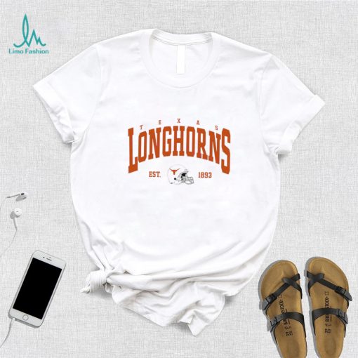 Texas Longhorns football est. 1893 helmet retro shirt