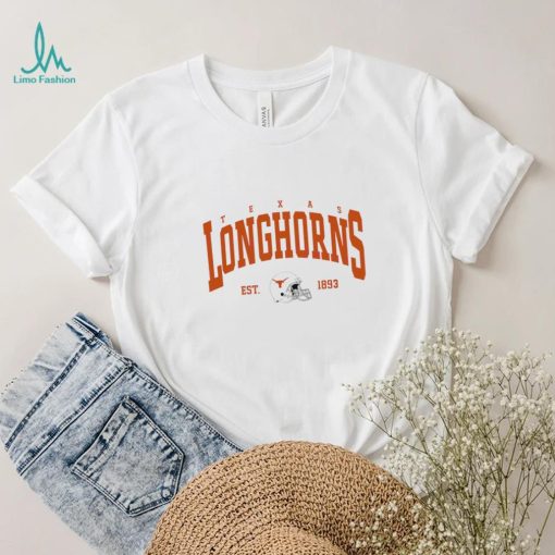 Texas Longhorns football est. 1893 helmet retro shirt