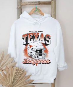 Texas Longhorns hook ’em horns helmet retro shirt