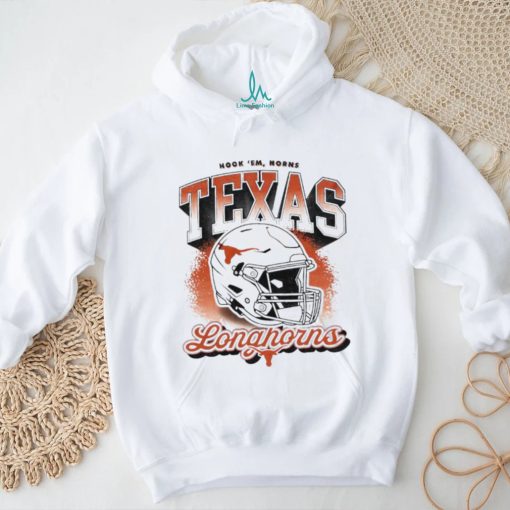 Texas Longhorns hook ’em horns helmet retro shirt