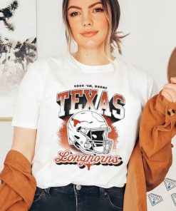 Texas Longhorns hook ’em horns helmet retro shirt
