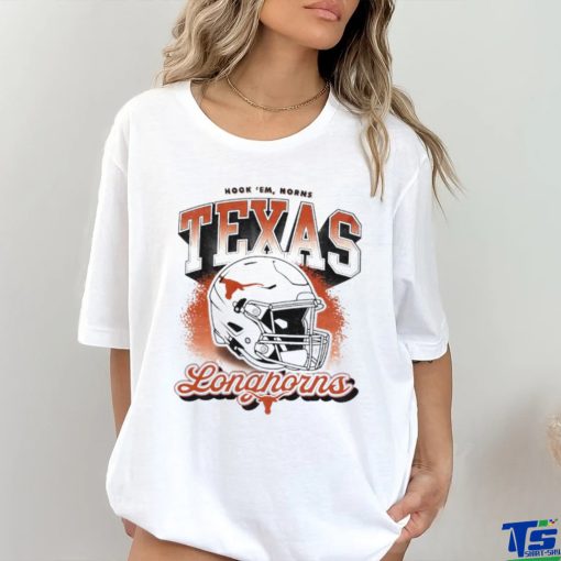 Texas Longhorns hook ’em horns helmet retro shirt