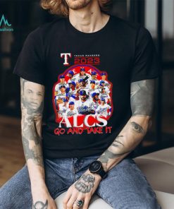 Texas Ranger 2023 Alcs go and take it players signatures logo shirt