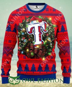 Texas Rangers Big Logo Ugly Christmas Sweater