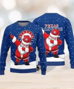 Texas Rangers Dab Santa Ugly Christmas Sweater