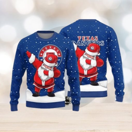 Texas Rangers Dab Santa Ugly Christmas Sweater