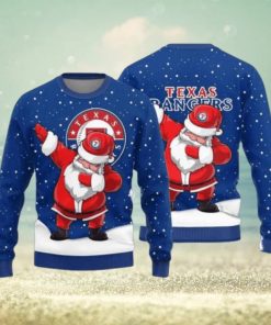 Texas Rangers Dab Santa Ugly Christmas Sweater