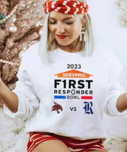 Texas State Bobcat vs Rice Owls 2023 Servpro F1rst Responder Bowl shirt