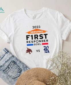 Texas State Bobcat vs Rice Owls 2023 Servpro F1rst Responder Bowl shirt