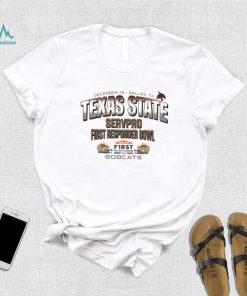 Texas State Bobcats 2023 Servpro First Responder Bowl Bound logo t shirt