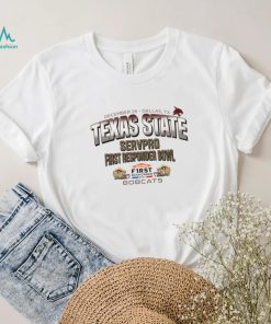Texas State Bobcats 2023 Servpro First Responder Bowl Bound logo t shirt