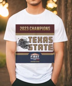 Texas State Bobcats Football Are 2023 First Responder Bowl Champions Shirt