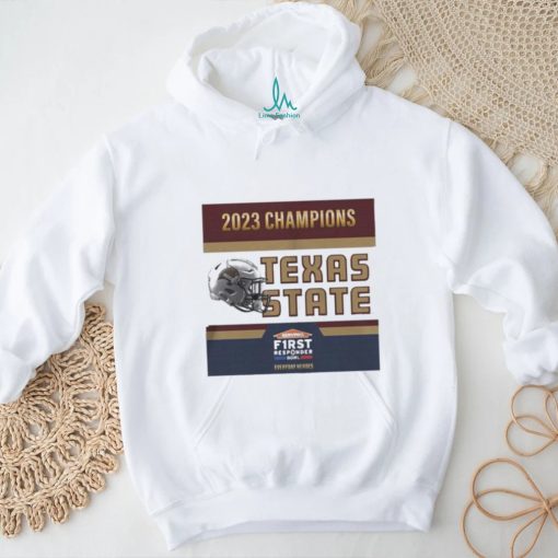Texas State Bobcats Football Are 2023 First Responder Bowl Champions T Shirt