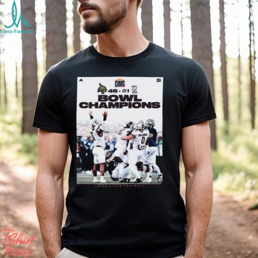 Texas State Football Win The First Responder Bowl Champions After Defeat Rice Owls 45 21 T shirt