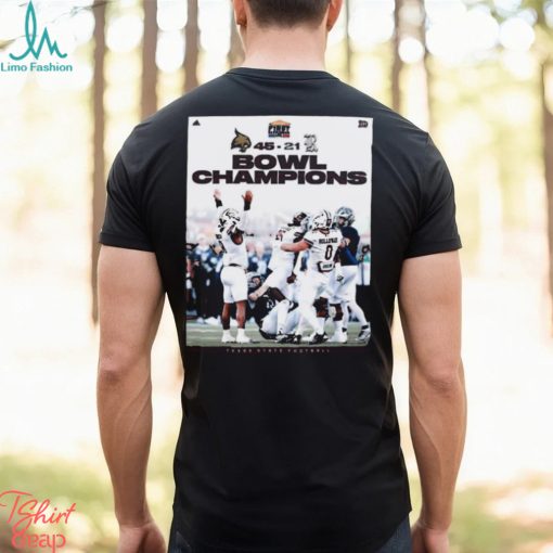 Texas State Football Win The First Responder Bowl Champions After Defeat Rice Owls 45 21 T shirt
