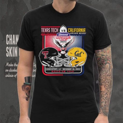 Texas Tech Red Raiders Vs California Golden Bears 2023 Independence Bowl Matchup Shirt
