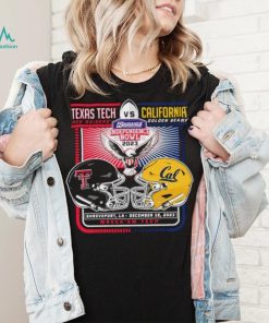 Texas Tech Red Raiders Vs California Golden Bears 2023 Independence Bowl Matchup Shirt