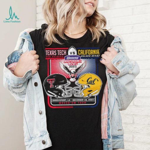 Texas Tech Red Raiders Vs California Golden Bears 2023 Independence Bowl Matchup Shirt