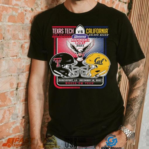 Texas Tech Red Raiders Vs California Golden Bears 2023 Independence Bowl Matchup Shirt