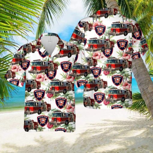 Texas White Oak Volunteer Fire Department Hawaiian Shirt Summner Vacation Shirt