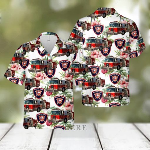 Texas White Oak Volunteer Fire Department Hawaiian Shirt Summner Vacation Shirt