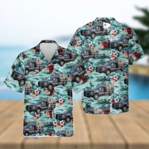 Texas Wise County EMS Rescue Aloha Hawaiian Shirt