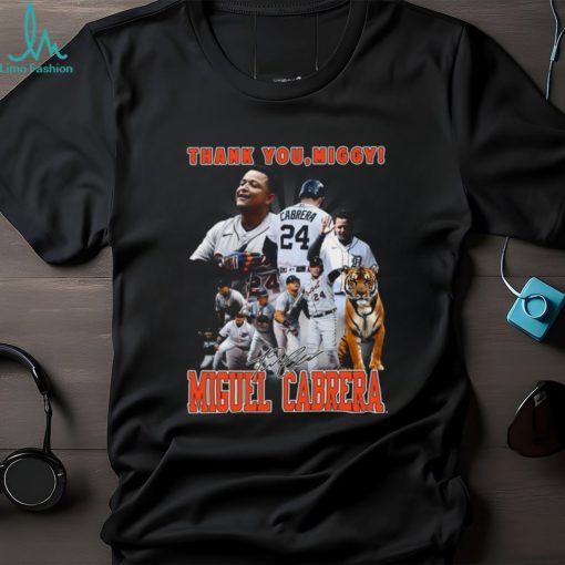 Thank You Miggy Miguel Cabrera Signature T Shirt