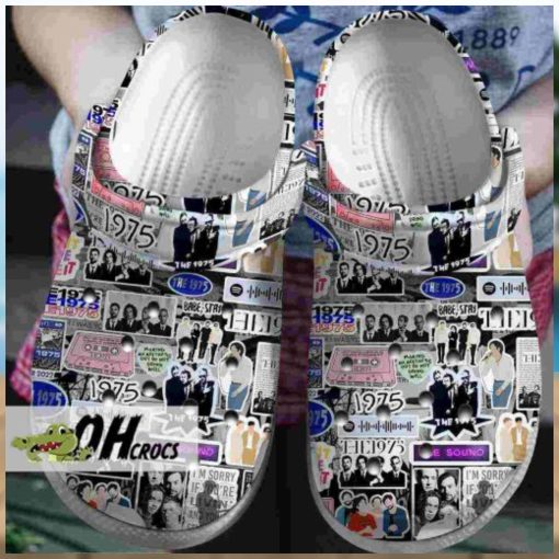 The 1975 Sound Album Collage Crocs Shoes