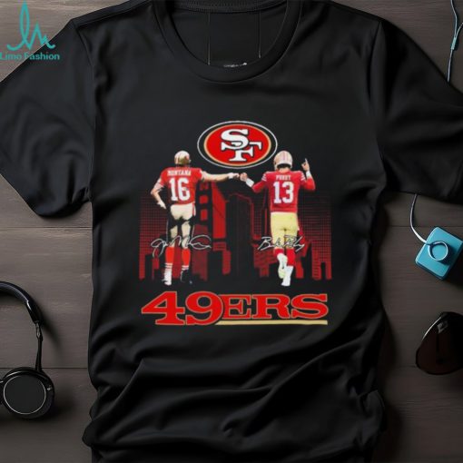 The 49ers 2023 Playoff Joe Montana And Brock Purdy Signatures Shirt