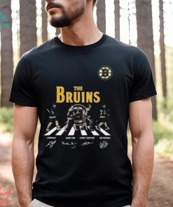 The Boston Bruins Cam Neely Bobby Orr Gerry Cheevers Ray Bourque Abbey Road Signatures 2023 T Shirt