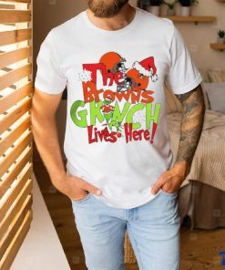 The Browns Grinch Lives Here Christmas Shirt