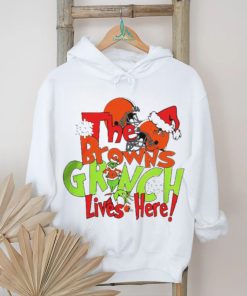 The Browns Grinch Lives Here Christmas Shirt