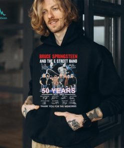 The Bruce Springsteen E Street Band 1972 2022 50 Years Signatures Graphic T Shirt