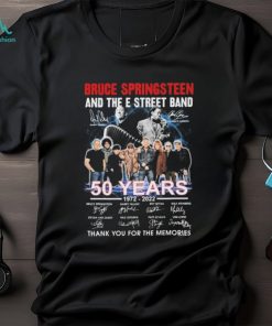 The Bruce Springsteen E Street Band 1972 2022 50 Years Signatures Graphic T Shirt