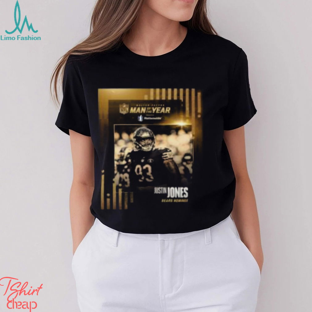 The Chicago Bears Player Justin Jones Is The 2023 NFL Walter Payton Man Of The Year Classic T Shirt The Chicago Bears Player Justin Jones Is The 2023 NFL Walter Payton Man Of The Year Classic T Shirt