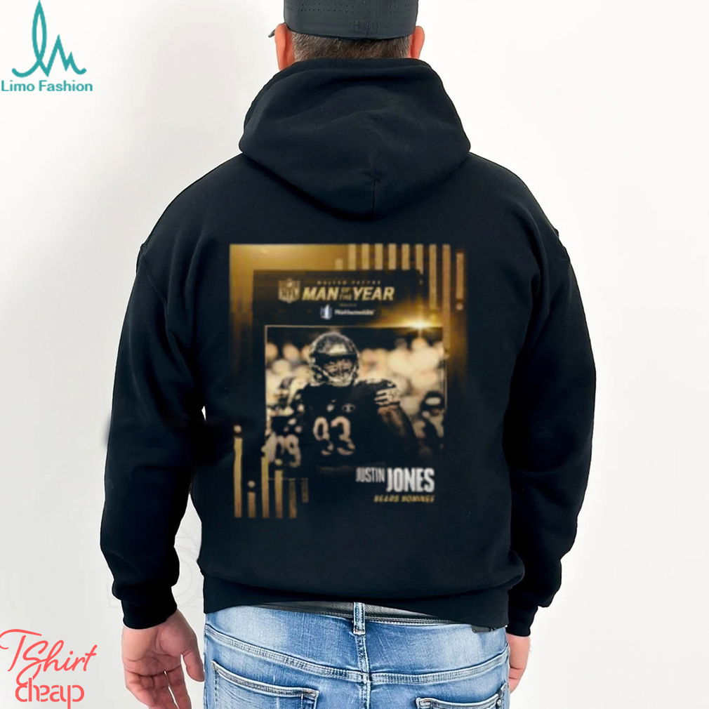 The Chicago Bears Player Justin Jones Is The 2023 NFL Walter Payton Man Of The Year Classic T Shirt The Chicago Bears Player Justin Jones Is The 2023 NFL Walter Payton Man Of The Year Classic T Shirt