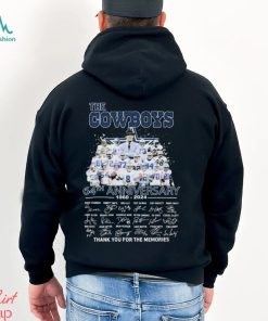 The Dallas Cowboys 64th Anniversary 1960 2024 Thank You The Memories Signatures Shirt