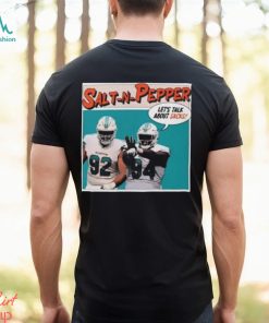 The Drunken Dolphin Salt N Pepper Let’s Talk About Sacks Shirt