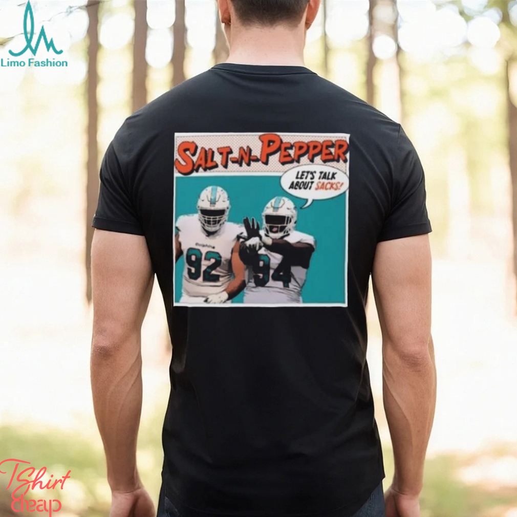 The Drunken Dolphin Salt N Pepper Let’s Talk About Sacks Shirt The Drunken Dolphin Salt N Pepper Let’s Talk About Sacks Shirt