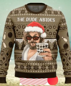 The Dude Abides The Big Lebowski Ugly Christmas Sweater