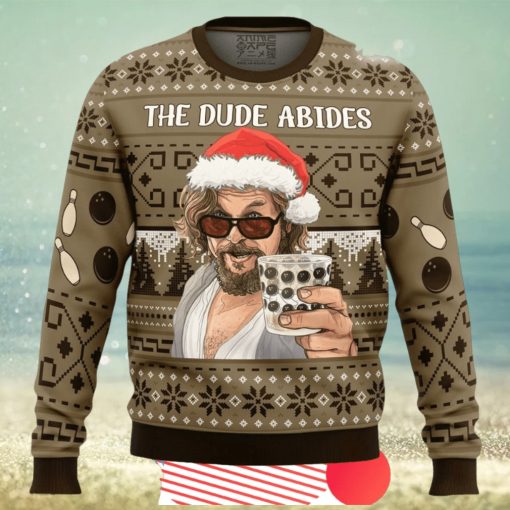 The Dude Abides The Big Lebowski Ugly Christmas Sweater