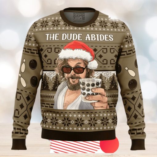 The Dude Abides The Big Lebowski Ugly Christmas Sweater