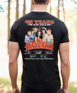 The Dukes Of Hazzard 45 Years 1979 2024 Thank You For The Memories Signatures Shirt