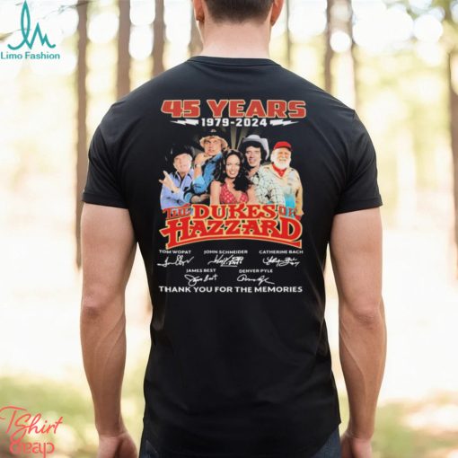 The Dukes Of Hazzard 45 Years 1979 2024 Thank You For The Memories Signatures Shirt